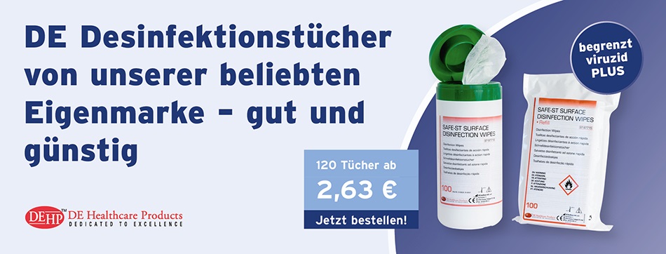 desinfektionstuecher, alkoholisch, begrenzt viruzid PLUS